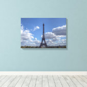 Panoramisch uitzicht op Eiffeltoren vanuit Trocade Canvas Afdruk (Insitu (Houten vloer))