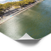 Panoramisch uitzicht op Front de Seine - Parijs, F Foto Afdruk (Hoek)