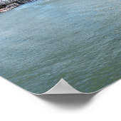 Panoramisch uitzicht op Front de Seine - Parijs, F Poster (Hoek)