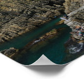 Panoramisch uitzicht op het dorpsgebied Riomaggior Poster (Hoek)