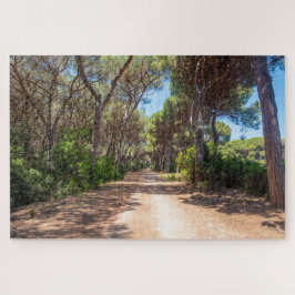 Panoramisch uitzicht op natuurlijk bos, Toscane, I Legpuzzel