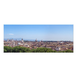 Panoramisch uitzicht op Rome vanuit Castel Sant'An Foto Afdruk