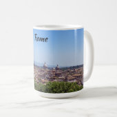 Panoramisch uitzicht op Rome vanuit Castel Sant'An Koffiemok (Voorkant rechts)