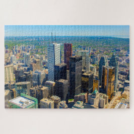 Panoramisch uitzicht op Toronto vanaf CN tower, Ca Legpuzzel