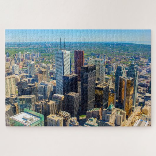 Panoramisch uitzicht op Toronto vanaf CN tower, Ca Legpuzzel (Horizontaal)