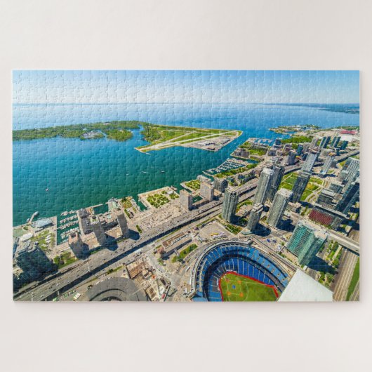 Panoramisch uitzicht op Toronto vanaf CN tower, Ca Legpuzzel (Horizontaal)
