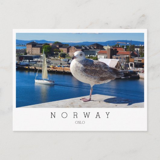 Panoramisch uitzicht Oslo, Noorwegen Briefkaart (Voorkant)