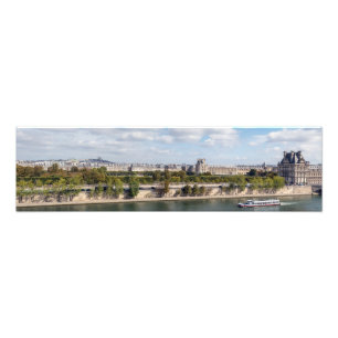 Panoramisch uitzicht over Parijs vanaf het dak van Foto Afdruk