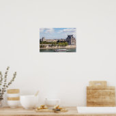 Panoramisch uitzicht over Parijs vanaf het dak van Poster (Keuken)