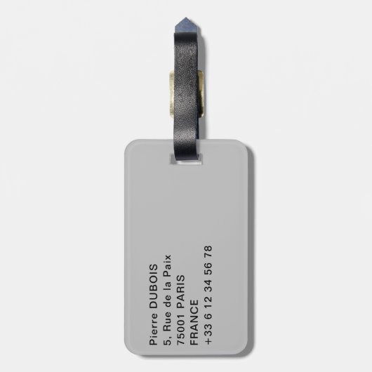 Panoramisch uitzicht Rome van Castel Sant'Angelo Bagagelabel (Achterkant verticaal)