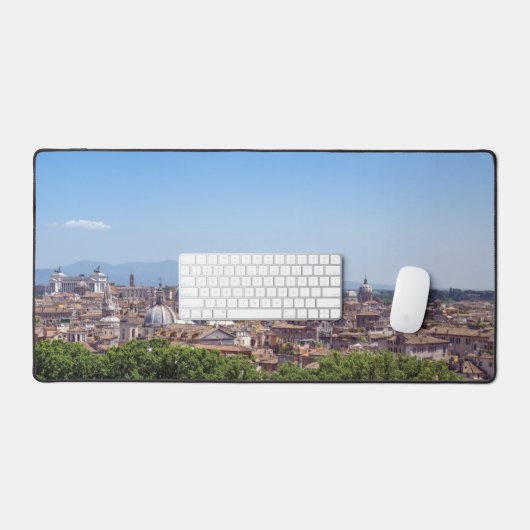 Panoramisch uitzicht Rome van Castel Sant'Angelo Bureaumat (Keyboard & Muis)