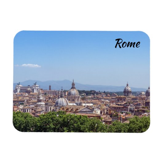 Panoramisch uitzicht Rome van Castel Sant'Angelo Magneet (Horizontaal)