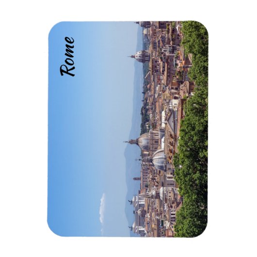 Panoramisch uitzicht Rome van Castel Sant'Angelo Magneet (Verticaal)