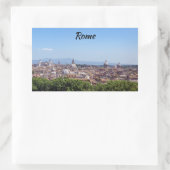Panoramisch uitzicht Rome van Castel Sant'Angelo Rechthoekige Sticker (Tas)
