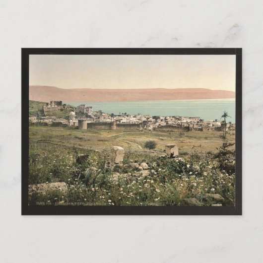 Panoramisch uitzicht, Tiberias, Heilig Land (d.w.z Briefkaart (Voorkant)