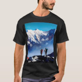 Panoramisch Uitzicht van Ama Dablam Peak Everest M T-shirt (Voorkant)