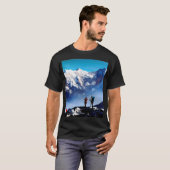 Panoramisch Uitzicht van Ama Dablam Peak Everest M T-shirt (Voorkant volledig)