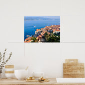 panoramisch uitzicht van Arona en het Maggiore-mee Poster (Keuken)