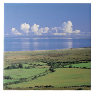 panoramisch uitzicht van boerderijen velden nabij  tegeltje