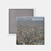 Panoramisch uitzicht van Bogota Magneet (Voorkant / Achterkant)