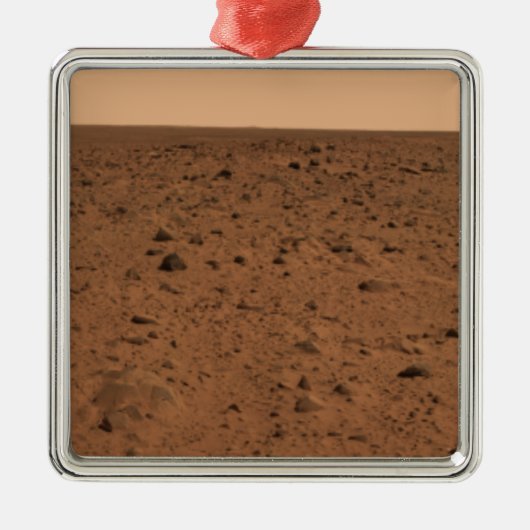 Panoramisch uitzicht van Bonneville Crater Metalen Ornament (Voorkant)