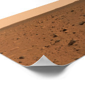 Panoramisch uitzicht van Bonneville Crater Poster (Hoek)