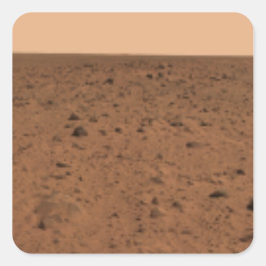 Panoramisch uitzicht van Bonneville Crater Vierkante Sticker (Voorkant)