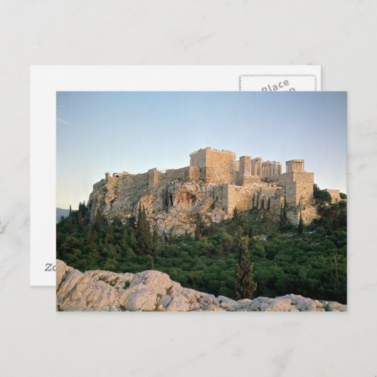 Panoramisch uitzicht van de Acropolis Briefkaart (Voorkant / Achterkant)