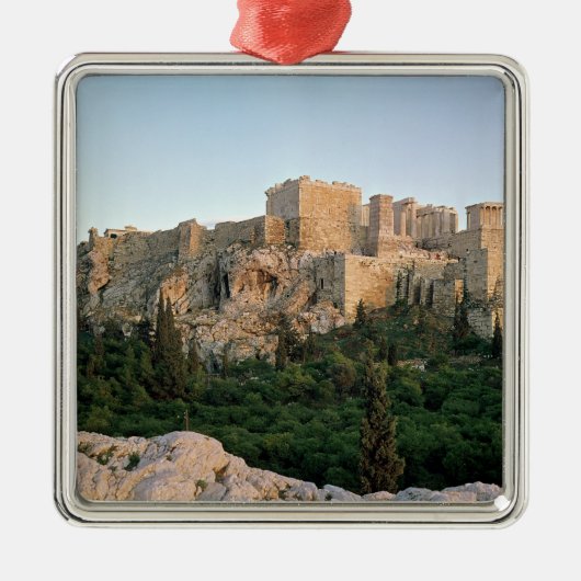 Panoramisch uitzicht van de Acropolis Metalen Ornament (Voorkant)
