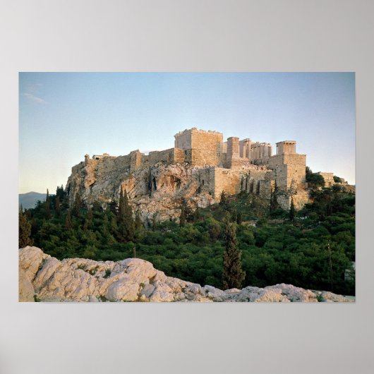 Panoramisch uitzicht van de Acropolis Poster (Voorkant)