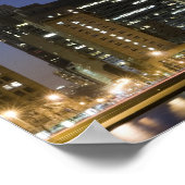 Panoramisch uitzicht van de Chicago lakefront bij  Poster (Hoek)