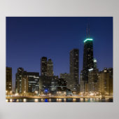 Panoramisch uitzicht van de Chicago lakefront bij Poster (Voorkant)