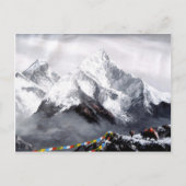 Panoramisch Uitzicht van de Everest Mountain Briefkaart (Voorkant)