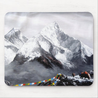 Panoramisch Uitzicht van de Everest Mountain Muismat
