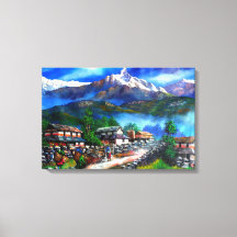 Panoramisch Uitzicht van de Everest Mountain Nepal