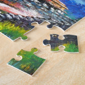 Panoramisch Uitzicht van de Everest Mountain Nepal Legpuzzel (Zijkant)