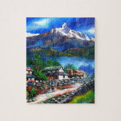 Panoramisch Uitzicht van de Everest Mountain Nepal Legpuzzel (Verticaal)