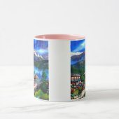 Panoramisch Uitzicht van de Everest Mountain Nepal Mok (Midden)