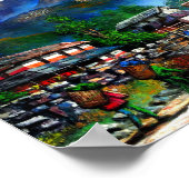 Panoramisch Uitzicht van de Everest Mountain Nepal Poster (Hoek)