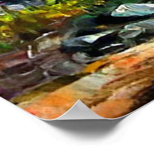 Panoramisch Uitzicht van de Everest Mountain Nepal Poster (Hoek)