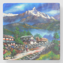 Panoramisch Uitzicht van de Everest Mountain Nepal