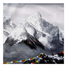 Panoramisch Uitzicht van de Everest Mountain