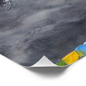 Panoramisch Uitzicht van de Everest Mountain Perfect Poster (Hoek)