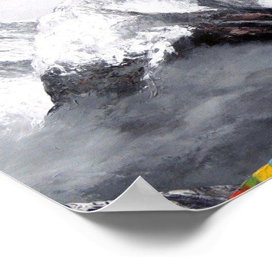 Panoramisch Uitzicht van de Everest Mountain Poster (Hoek)