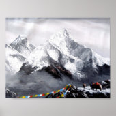 Panoramisch Uitzicht van de Everest Mountain Poster (Voorkant)
