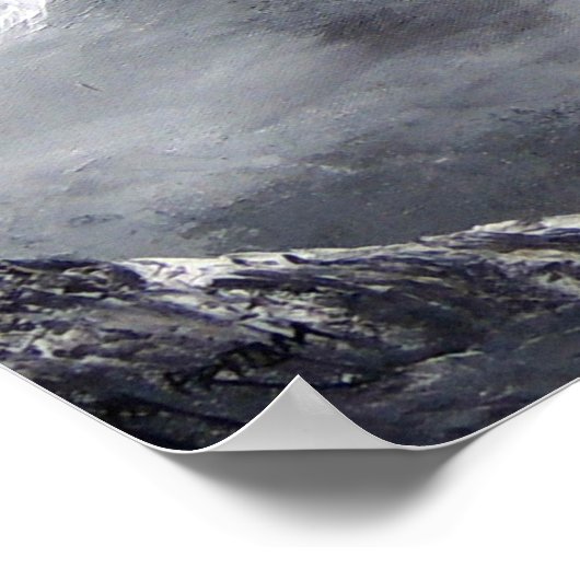 Panoramisch Uitzicht van de Everest Mountain Poster (Hoek)