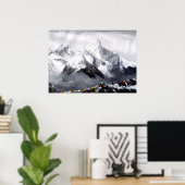 Panoramisch Uitzicht van de Everest Mountain Poster (Thuiskantoor)