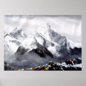 Panoramisch Uitzicht van de Everest Mountain Poster (Voorkant)