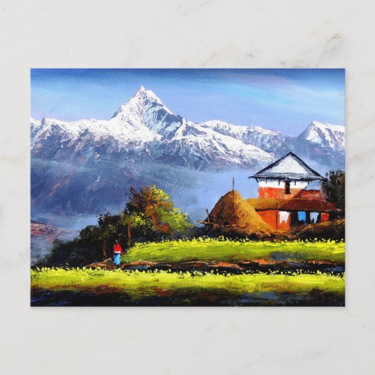 Panoramisch Uitzicht van de prachtige Everest Moun Briefkaart (Voorkant)