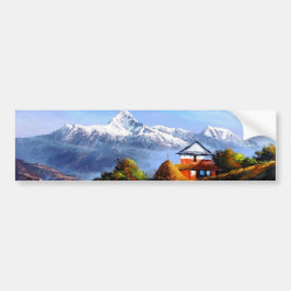 Panoramisch Uitzicht van de prachtige Everest Moun Bumpersticker